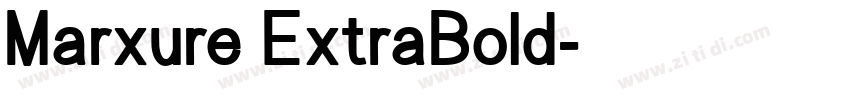 Marxure ExtraBold字体转换